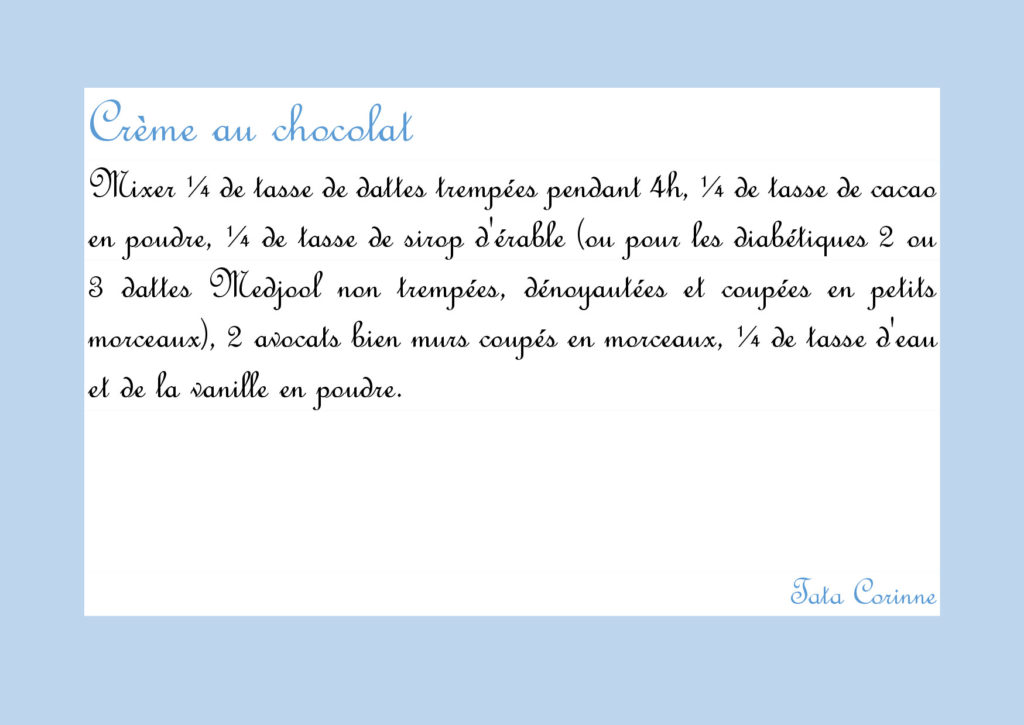 Creme au chocolat